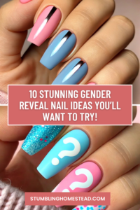 Gender Reveal Nail Ideas