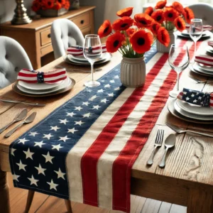 American Flag Table Runner