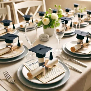 Cap and Gown Place Settings