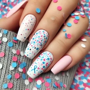 Confetti Explosion Nails