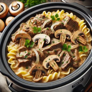 Crockpot Beef Stroganoff