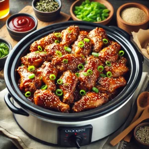 Crockpot Honey Garlic Chicken Wings