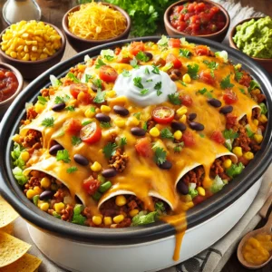 Crockpot Taco Casserole