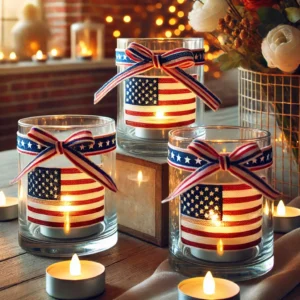 Flag Candle Holders