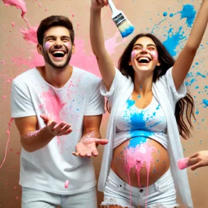 Gender Reveal Paint Fight