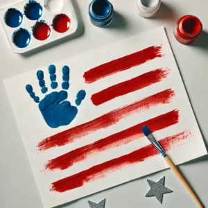 Handprint American Flag