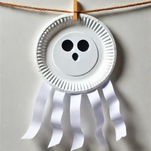 Paper Plate Ghosts