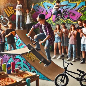 Skateboarding or BMX Party