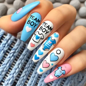 Team BoyTeam Girl Nails