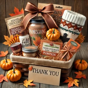 Thanksgiving-Themed Gift Basket