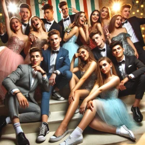 The Prom Group Pose