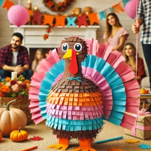 Turkey Feather Pull-String Piñata