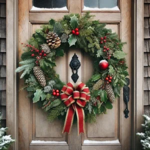 Cozy Farmhouse Christmas Porch Swing