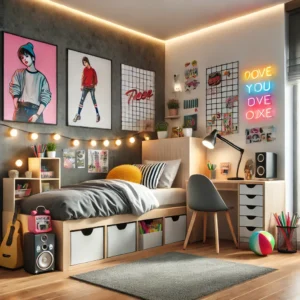 Cuarto para Adolescentes con Estilo Urbano