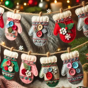 Felt Mitten Garland