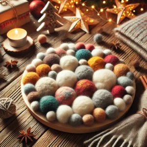 Felted Wool Coasters or Trivets