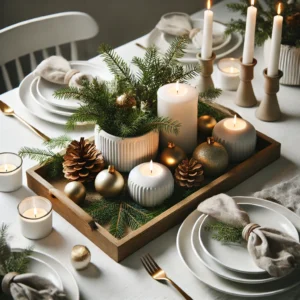 Frosted Windowpanes with Garland and Lights