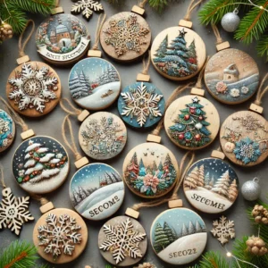 Hand-Painted Wooden Ornaments