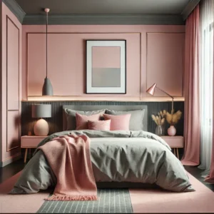 Pink and Gray bedroom ideas