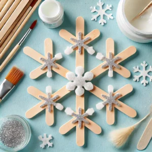 Popsicle Stick Snowflakes