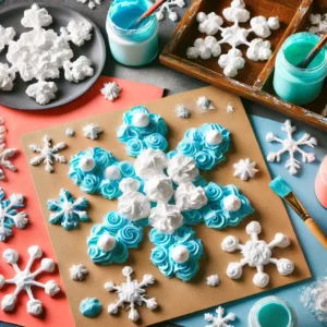 Puffy Paint Snowflakes