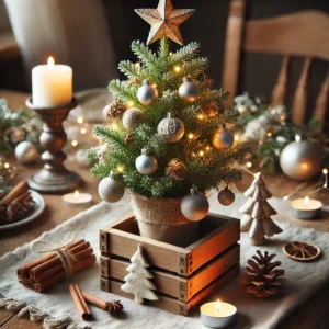 Rustic Wooden Box Centerpiece