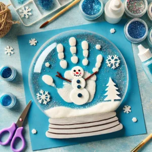 Snow Globe Handprint Craft