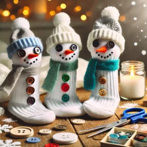 Snowman Sock Puppets