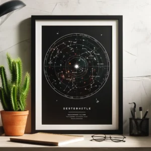 Star Map or Zodiac Art