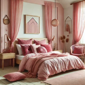 Textures and Fabrics for a Pink Paradise