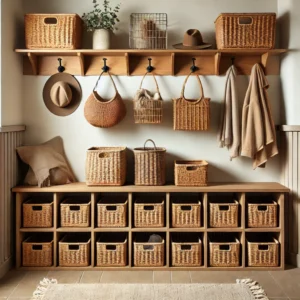 Use Woven Baskets for Stylish Organization