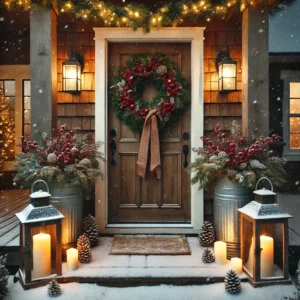 Welcoming Front Porch with Festive Touches