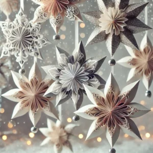 Wintery Paper Stars or Snowflakes