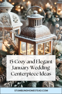 Elegant January Wedding Centerpieces