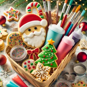 Christmas Cookie Decorating Basket