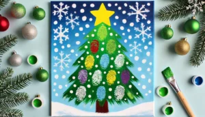 Christmas Tree with Fingerprints