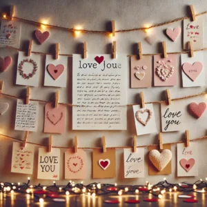 DIY Love Letter Wall Display