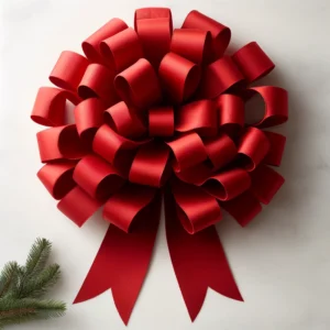 DIY Ribbon Tree Topper Bow