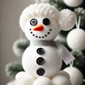 Felt Pom-Pom Snowman