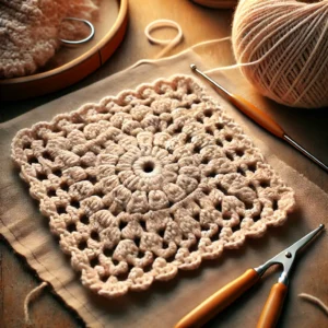 Finishing the Dishcloth