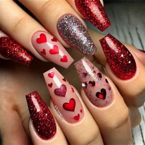 Glitter Glam Hearts