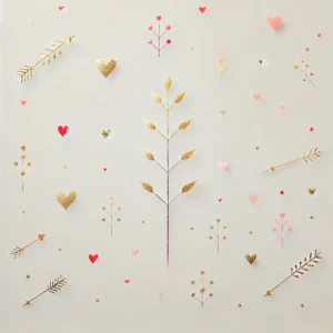 Minimalist Hearts and Arrows