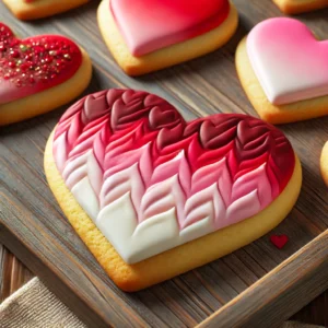 Ombre Heart Cookies