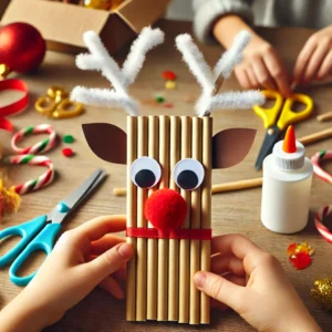 Paper Straw Reindeer