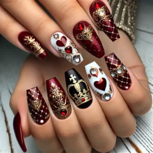 Queen of Hearts Nails