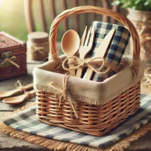 Rustic Picnic Basket