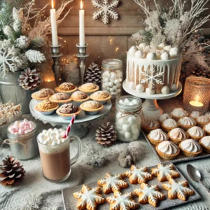 Seasonal Winter Dessert Table