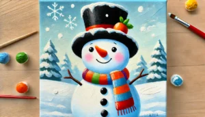 Snowman in the Snow