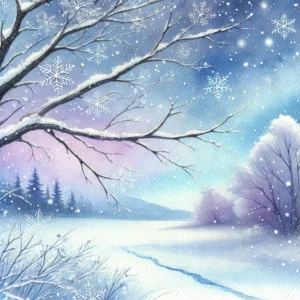 Snowy Landscape Scene