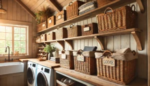 Use Wicker Baskets for Storage